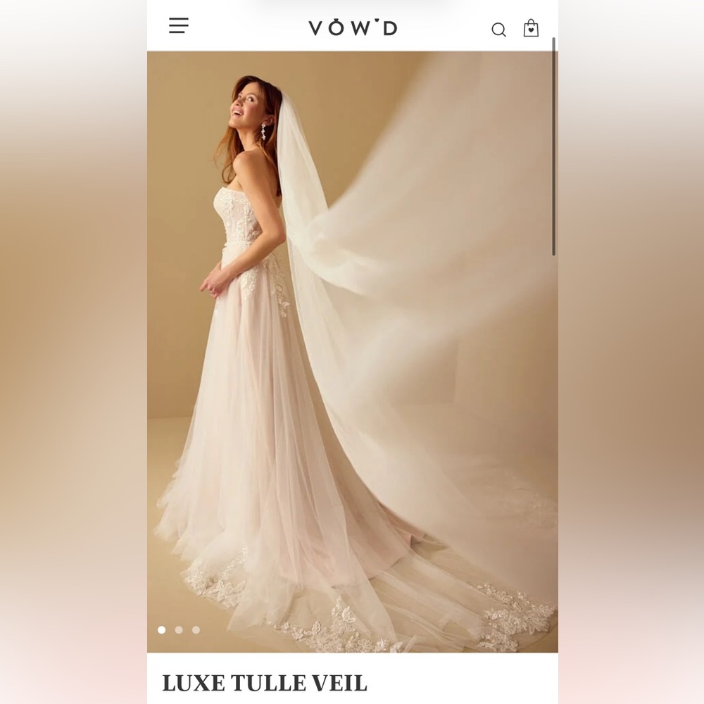 VOW'D Luxe Tulle Veil in Ivory